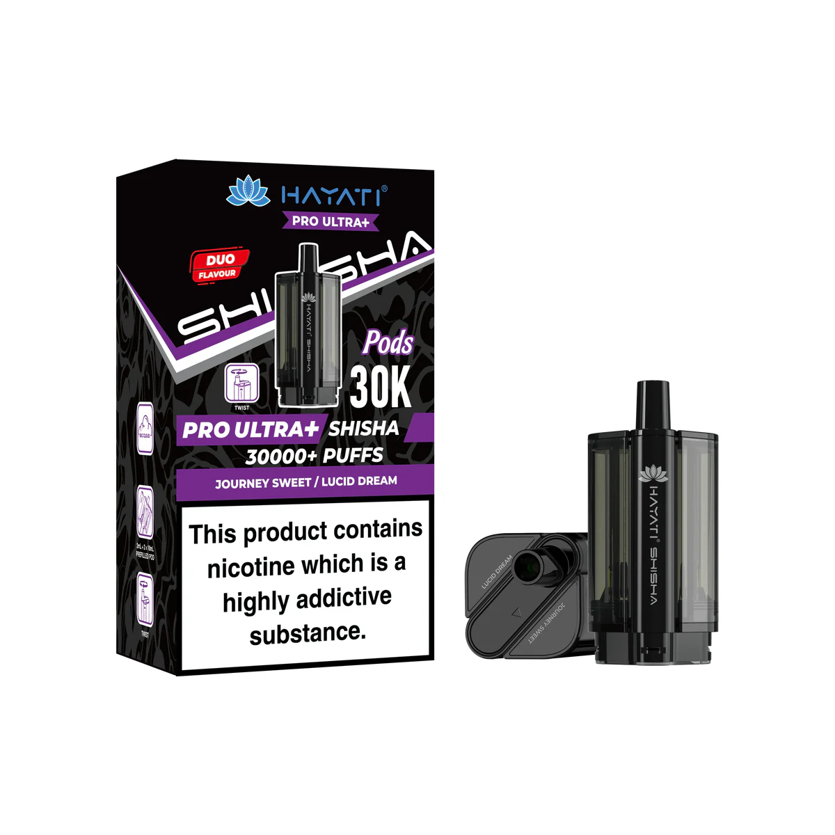 Hayati® Pro Ultra+ Shisha Pod Journey Sweet / Lucid Dream