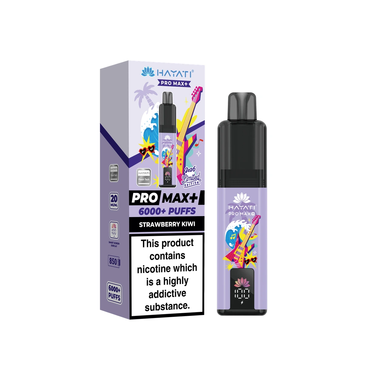 Hayati® Pro Max+ Summer Beat Edition Strawberry Kiwi wholesale vape product