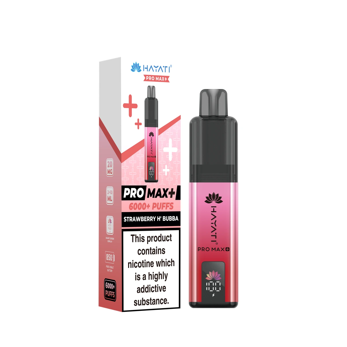 Hayati® Pro Max+ KIT Strawberry H' Bubba wholesale vape product