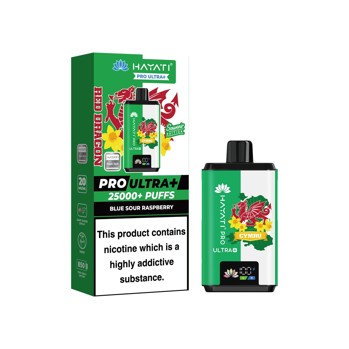 Hayati® Pro Ultra+ Souvenir Edition (Wales) Blue Sour Raspberry