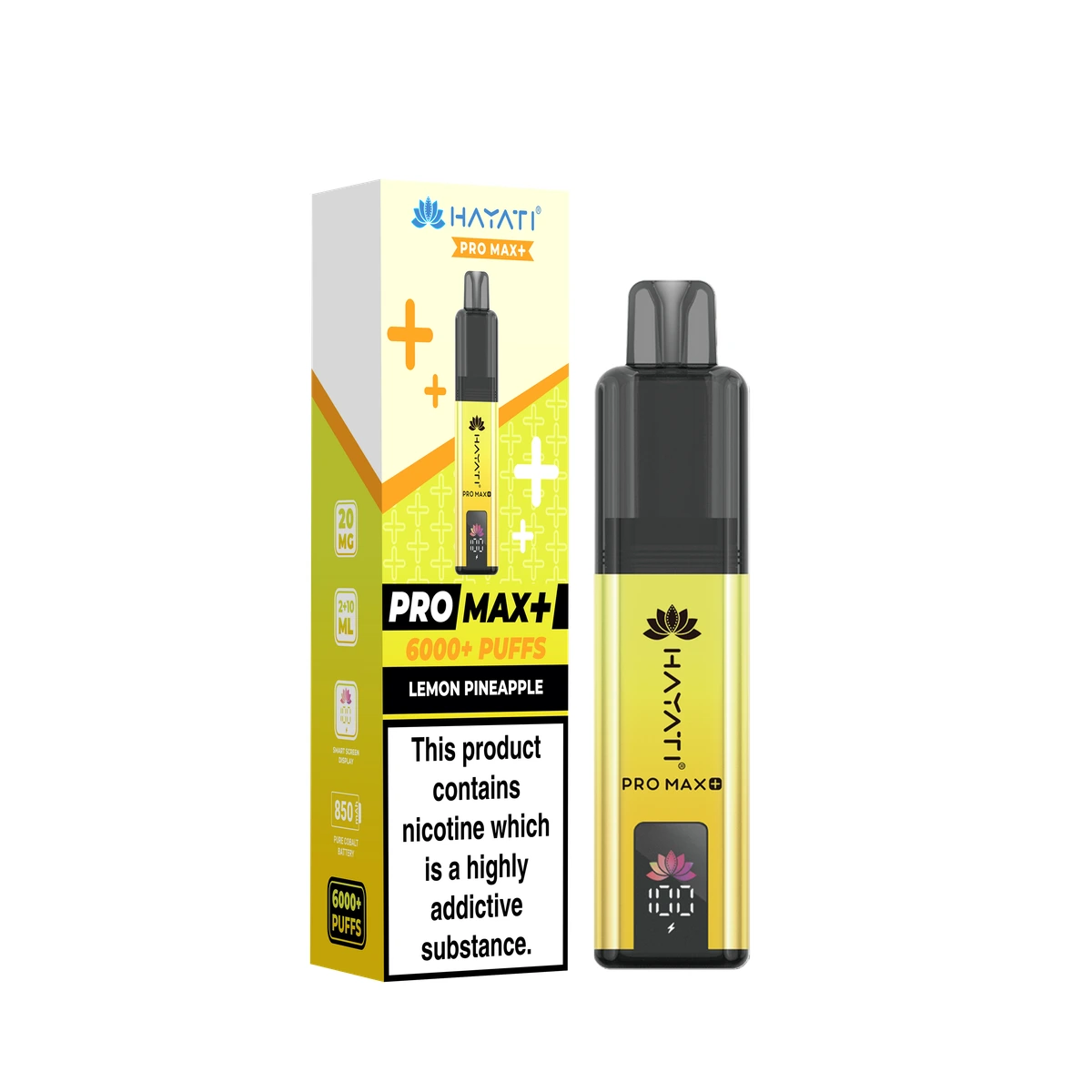 Hayati® Pro Max+ KIT Lemon Pineapple wholesale vape product
