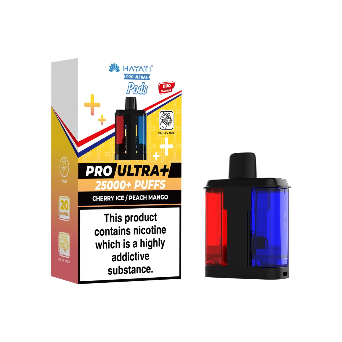 Hayati® Pro Ultra+ Pods Cherry Ice / Peach Mango