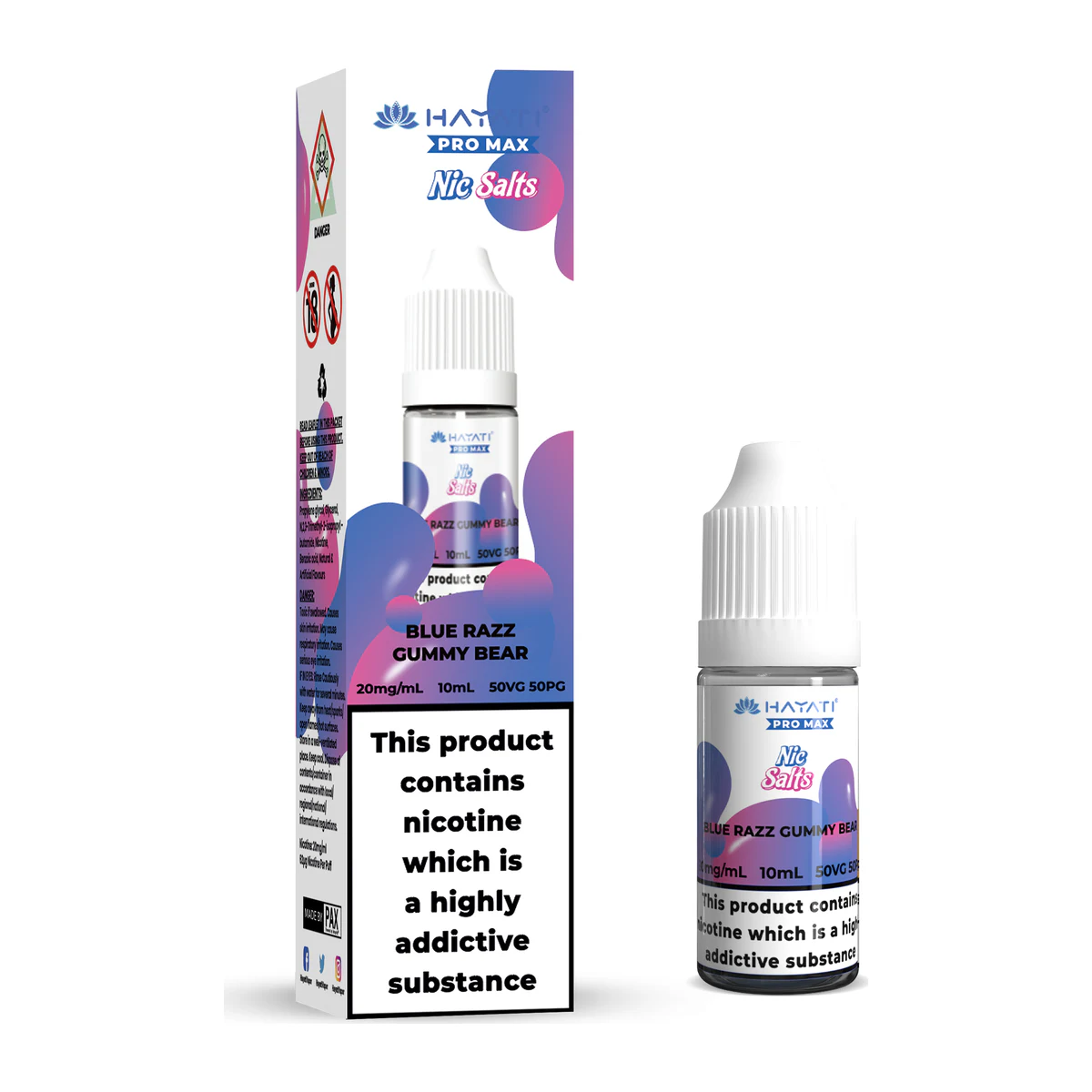 Hayati® Pro Max Nic Salts Blue Razz Gummy 20mg