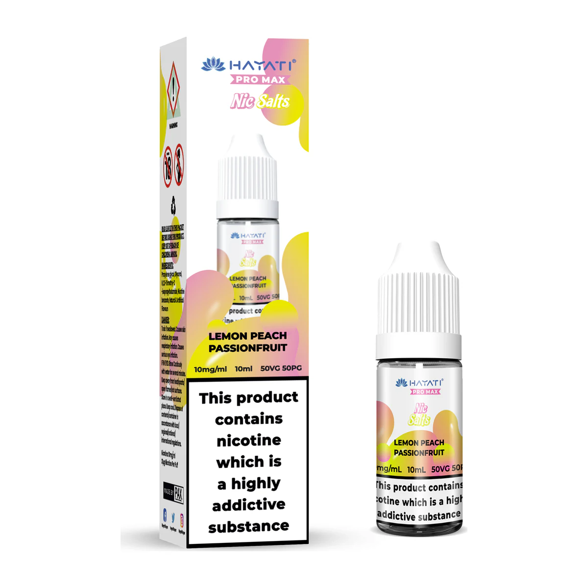 Hayati® Pro Max Nic Salts Lemon Peach Passionfruit