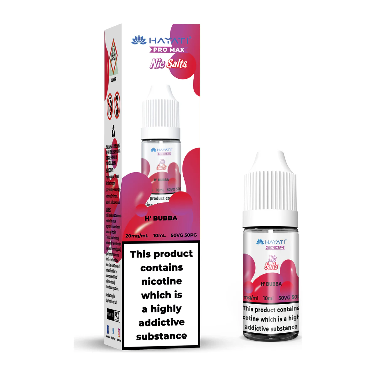 Hayati® Pro Max Nic Salts H' Bubba 20mg