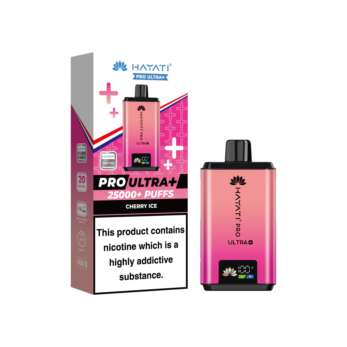 Hayati® Pro Ultra+Kit Cherry Ice 20mg wholesale vape product