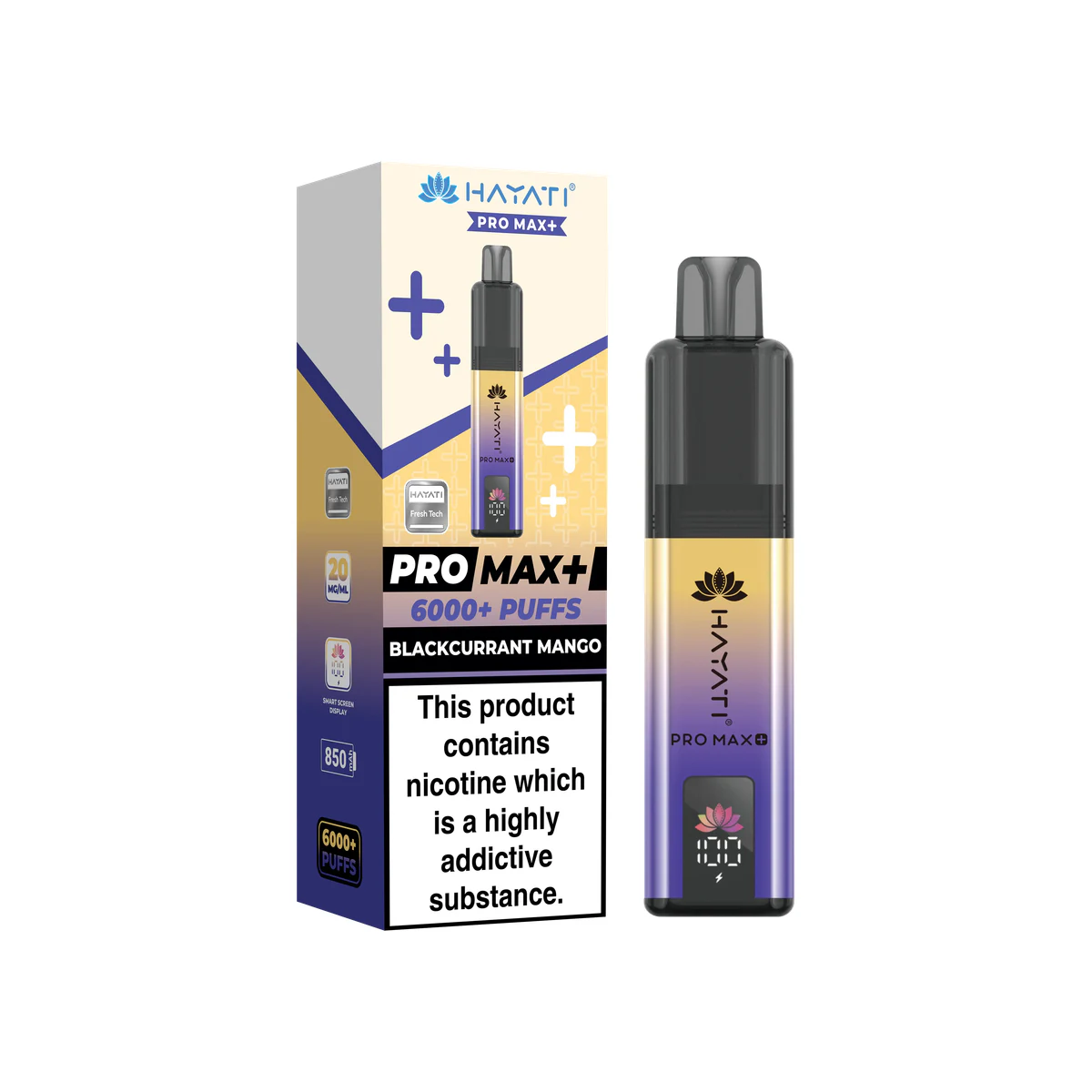 Hayati® Pro Max+kit Blackcurrant Mango wholesale vape product