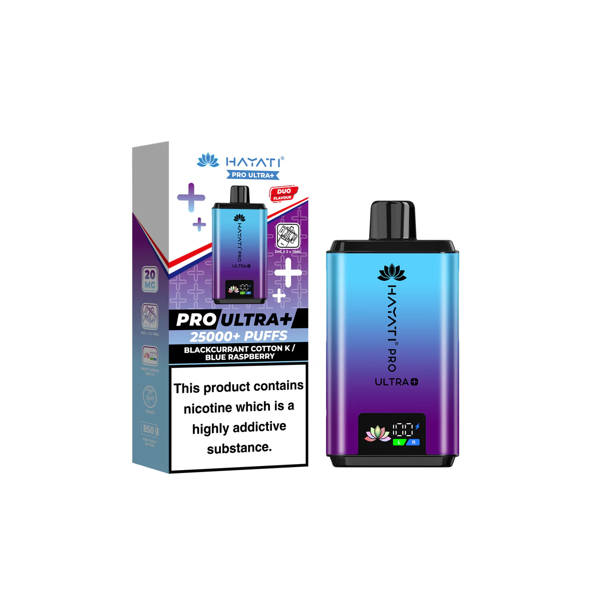 Hayati® Pro Ultra+ Blackcurrant Cotton K / Blue Raspberry