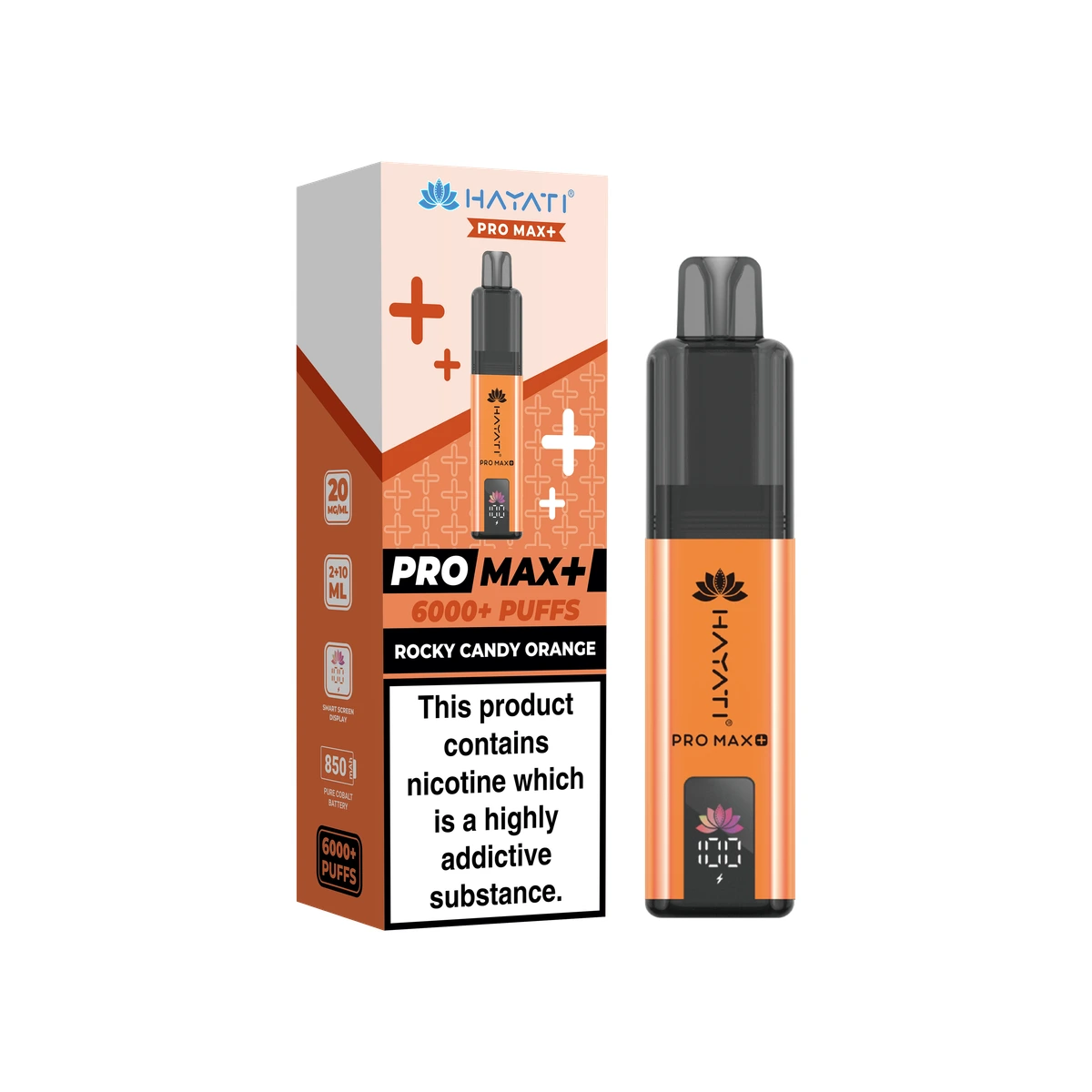 Hayati® Pro Max+ KIT Rocky Candy Orange wholesale vape product