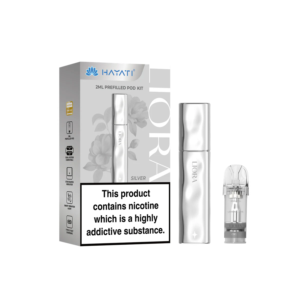 Hayati® Liora Kit (1 Device + 1 Prefilled Pod) Red Apple Ice wholesale vape product