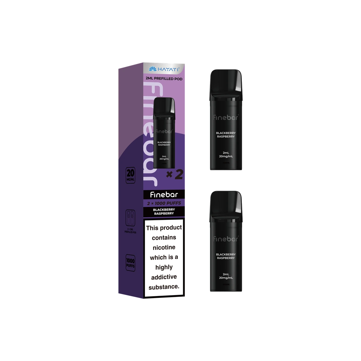 Hayati® Finebar Pods Blackberry Raspberry