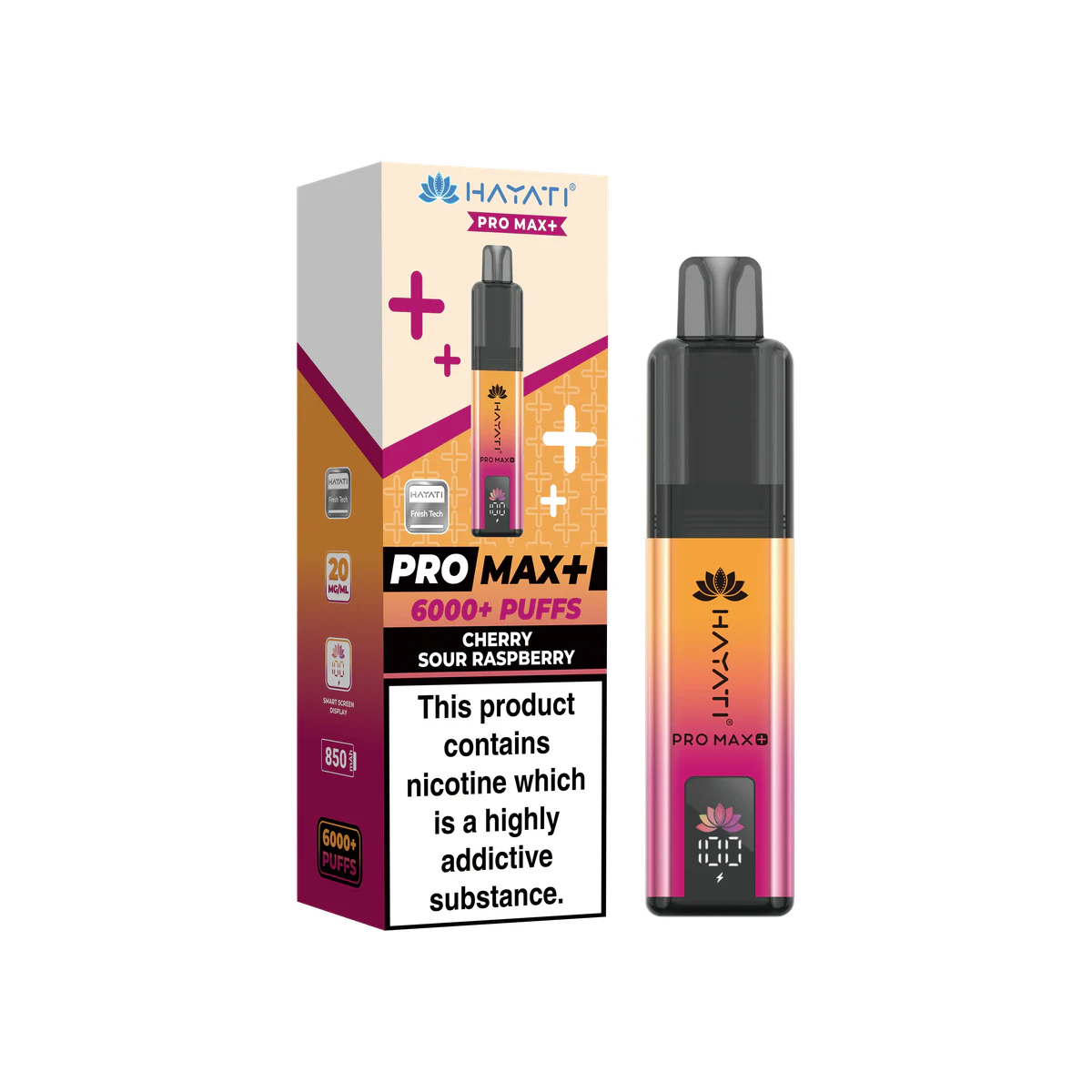 Hayati® Pro Max+kit Cherry Sour Raspberry wholesale vape product