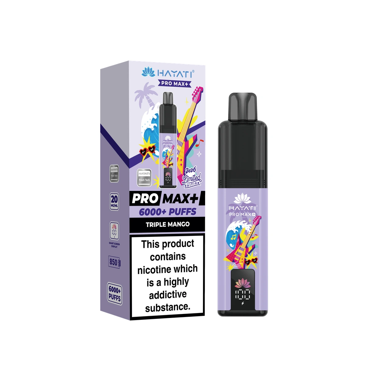 Hayati® Pro Max+ Summer Beats Limited  Edition Triple Mango wholesale vape product