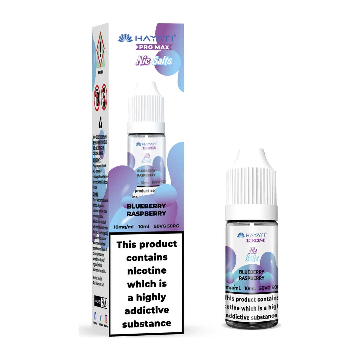 Hayati® Pro Max Nic Salts Blueberry Raspberry