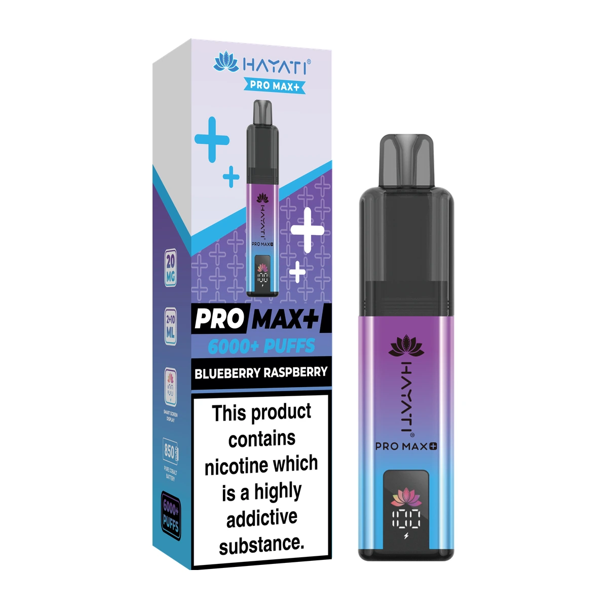 Hayati® Pro Max+ KIT Blueberry Raspberry wholesale vape product