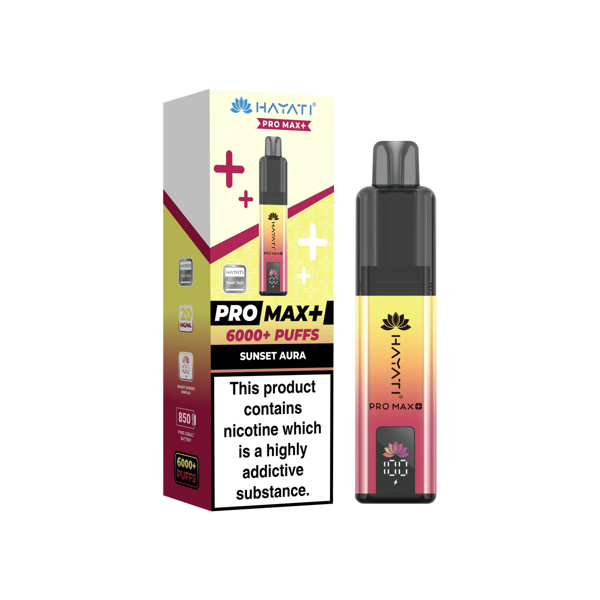 Hayati® Pro Max+ Sunset Aura wholesale vape product