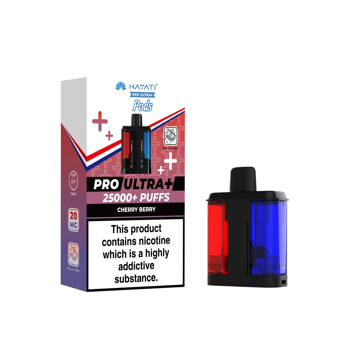 Hayati Pro Ultra+ POD Cherry Berry wholesale vape product