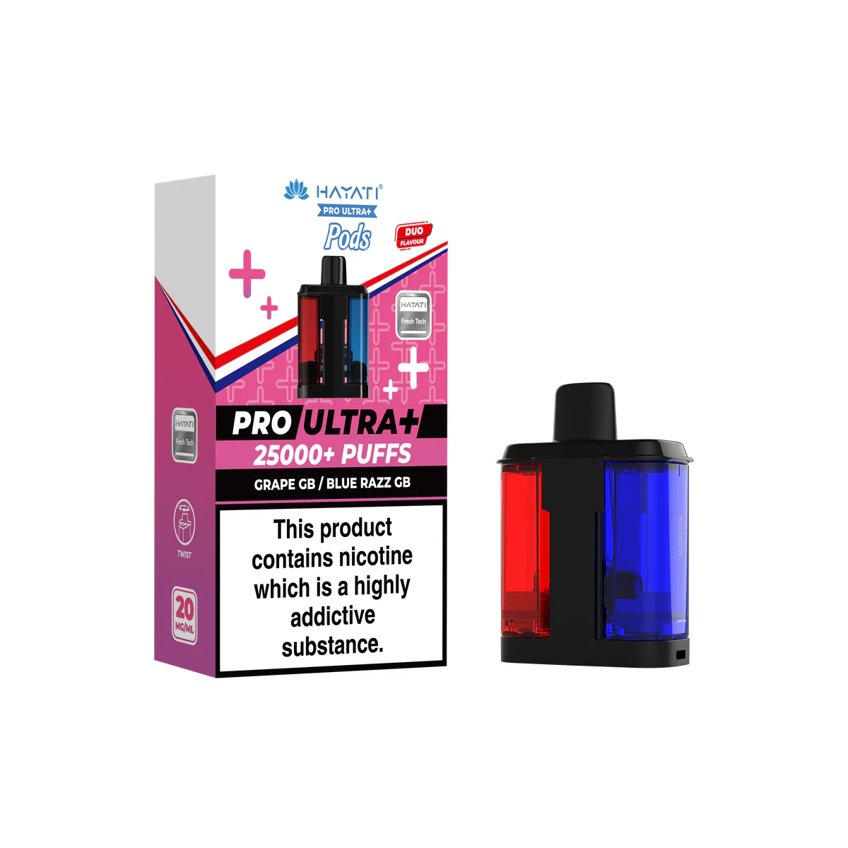Hayati® Pro Ultra+ Pods Grape GB / Blue Razz GB