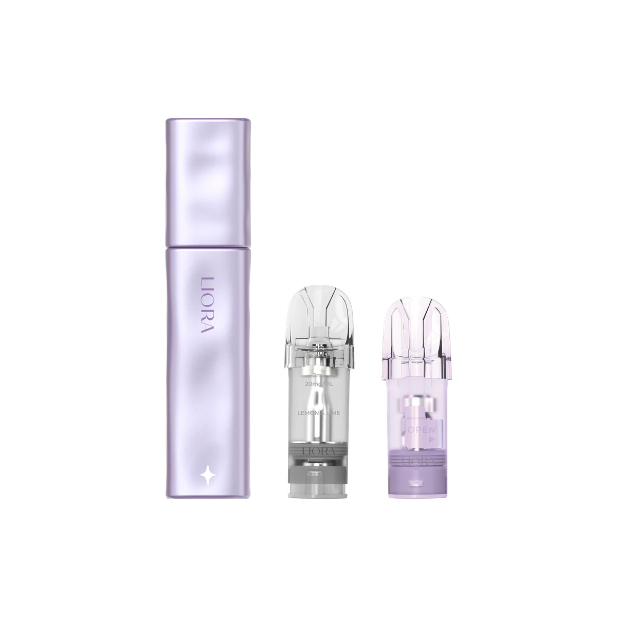 Hayati® Liora Kit (1 Device + 1 Refillable Pod + 1 Prefilled Pod) Cherry Berry