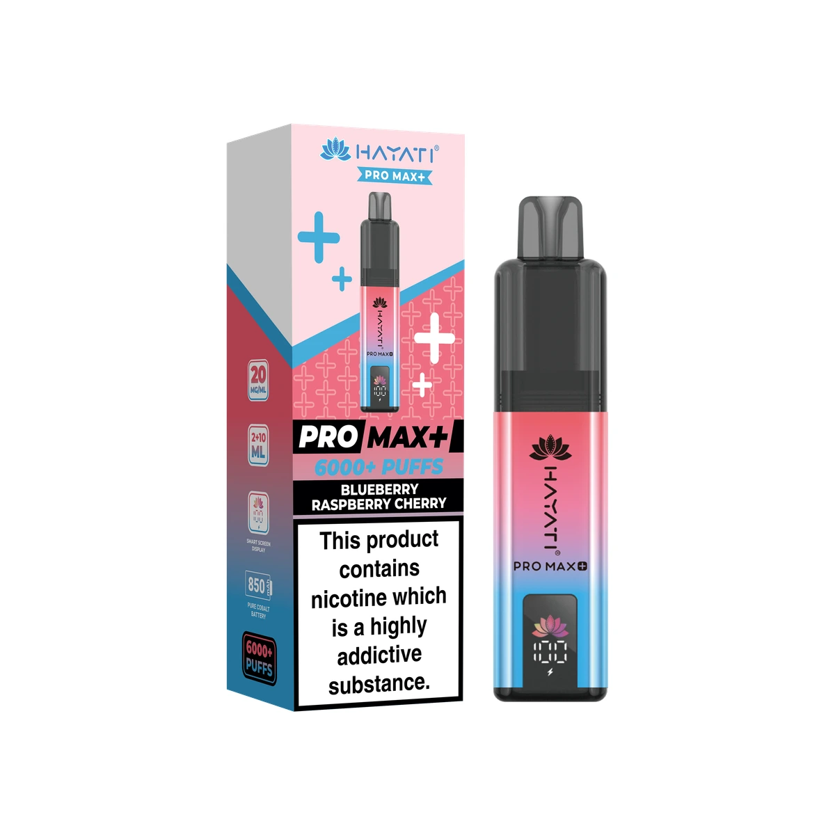 Hayati® Pro Max+ KIT Blueberry Raspberry Cherry wholesale vape product