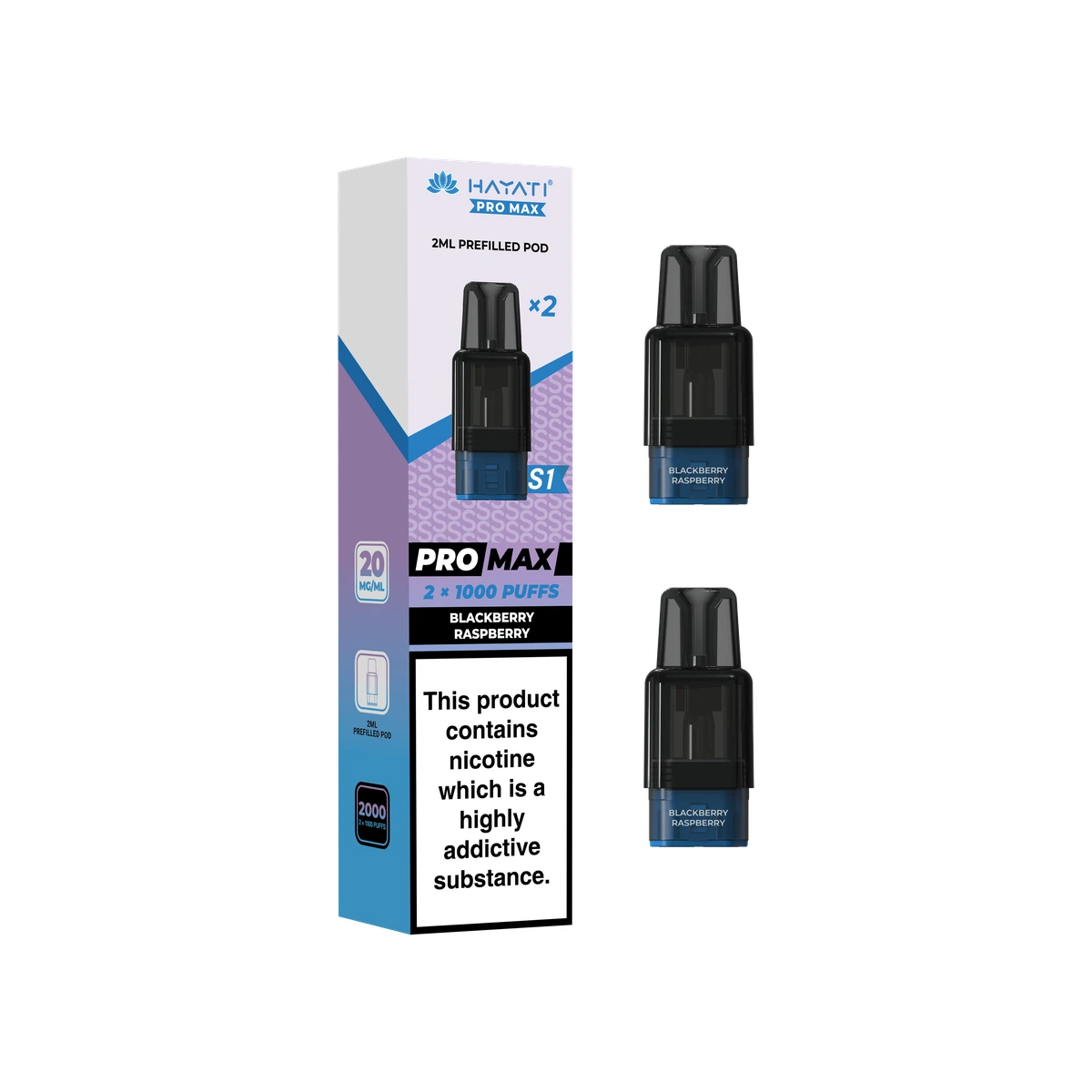 Hayati® Pro Max S1 Pods Blackberry Raspberry