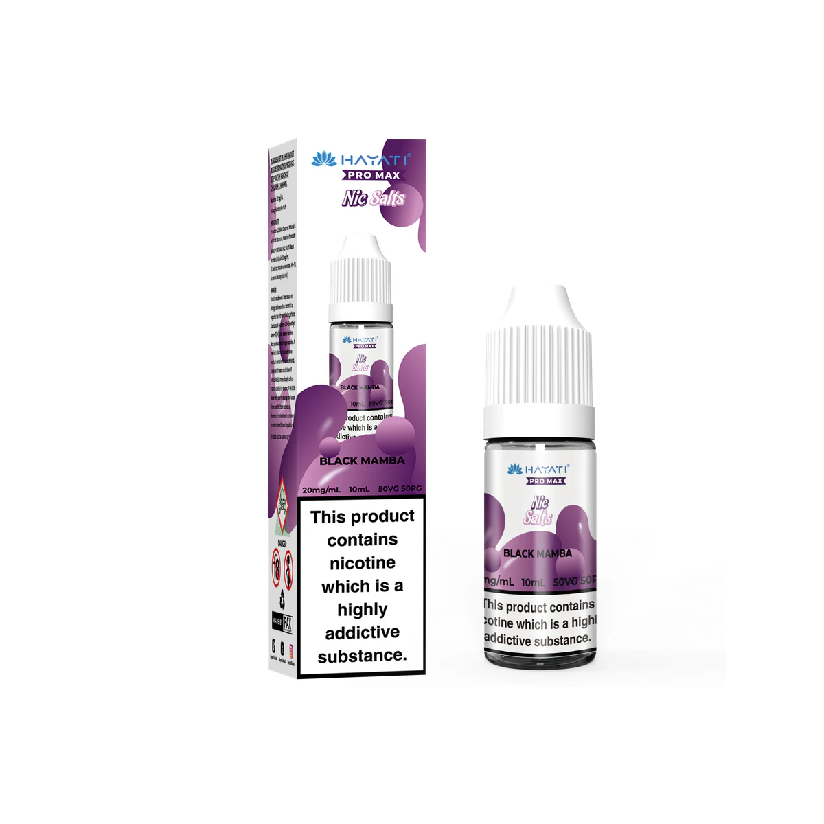 Hayati® Pro Max Nic Salts Black Mamba 20mg