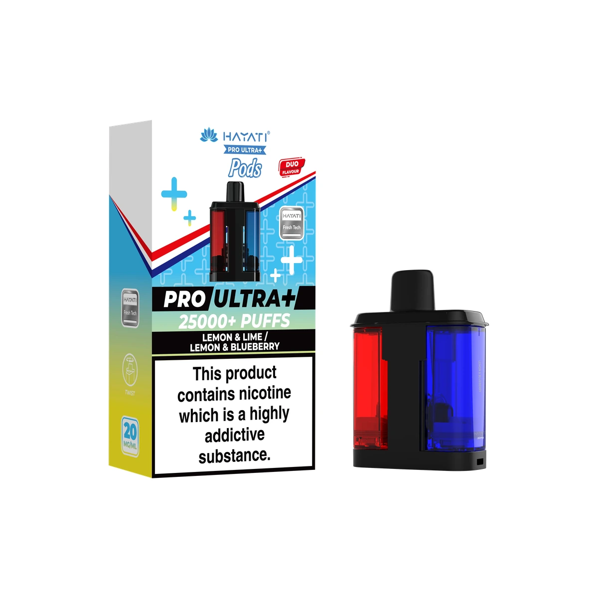 Hayati® Pro Ultra+ Pods Lemon & Lime / Lemon & Blueberry