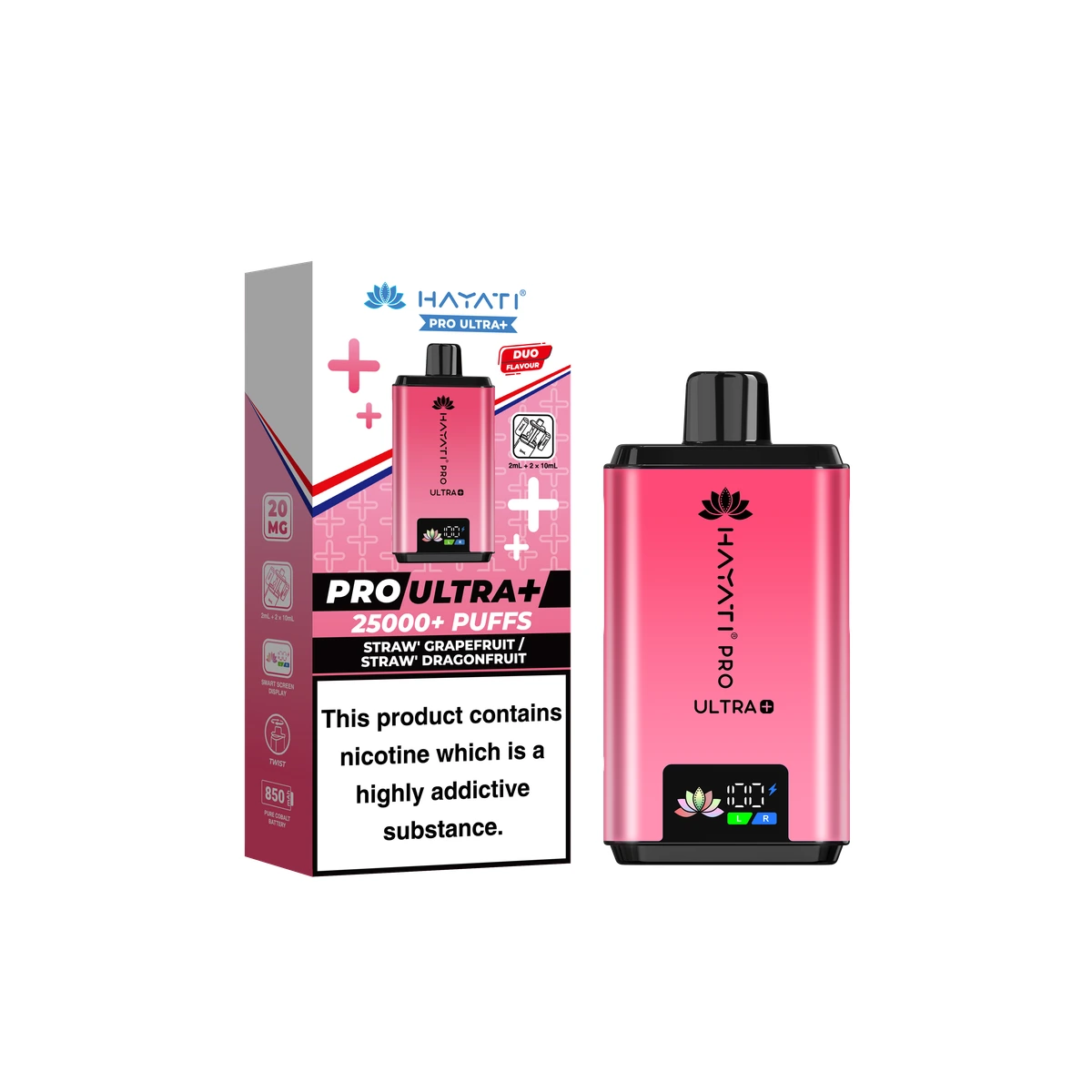 Hayati Pro Ultra+ KIT Straw' Grapefruit / Straw' Dragonfruit wholesale vape product