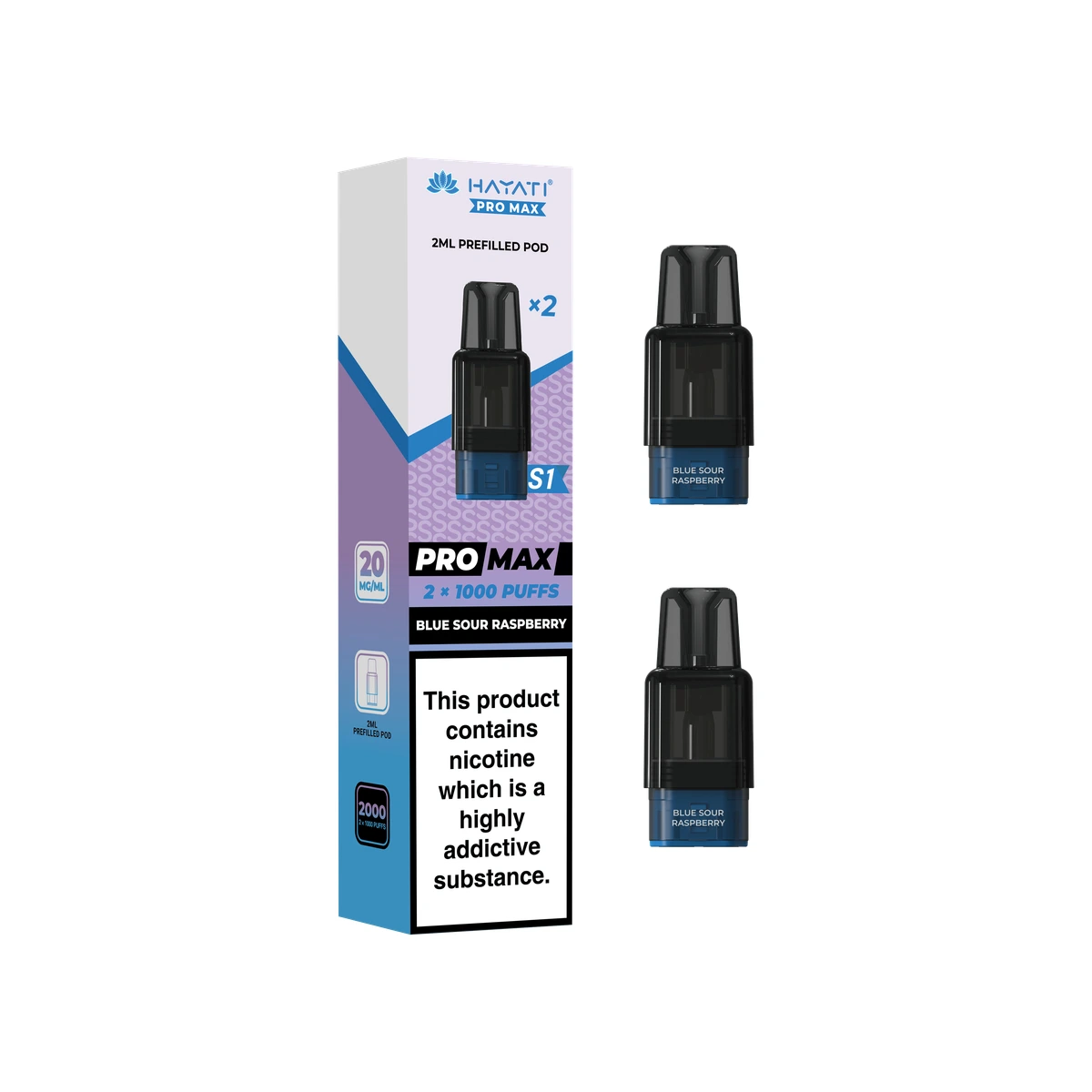 Hayati® Pro Max S1 Pods Blue Sour Raspberry