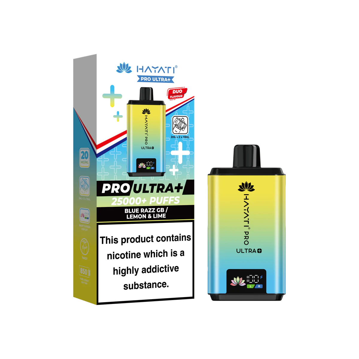 Hayati® Pro Ultra+ Blue Razz GB / Lemon & Lime