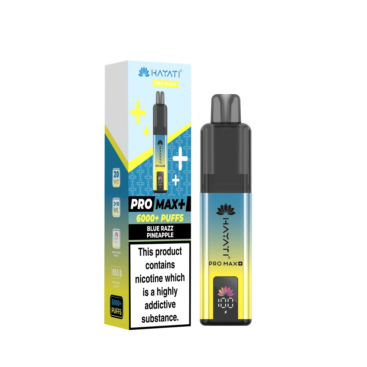 Hayati® Pro Max+ KIT Blue Razz Pineapple wholesale vape product