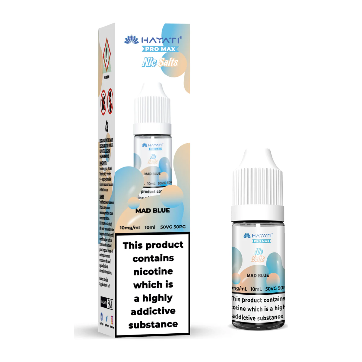 Hayati® Pro Max Nic Salts Mad Blue