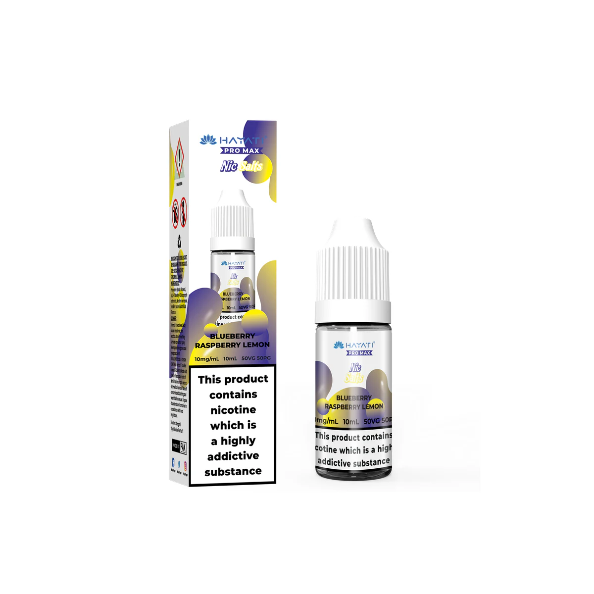 Hayati® Pro Max Nic Salts Blueberry Raspberry Lemon