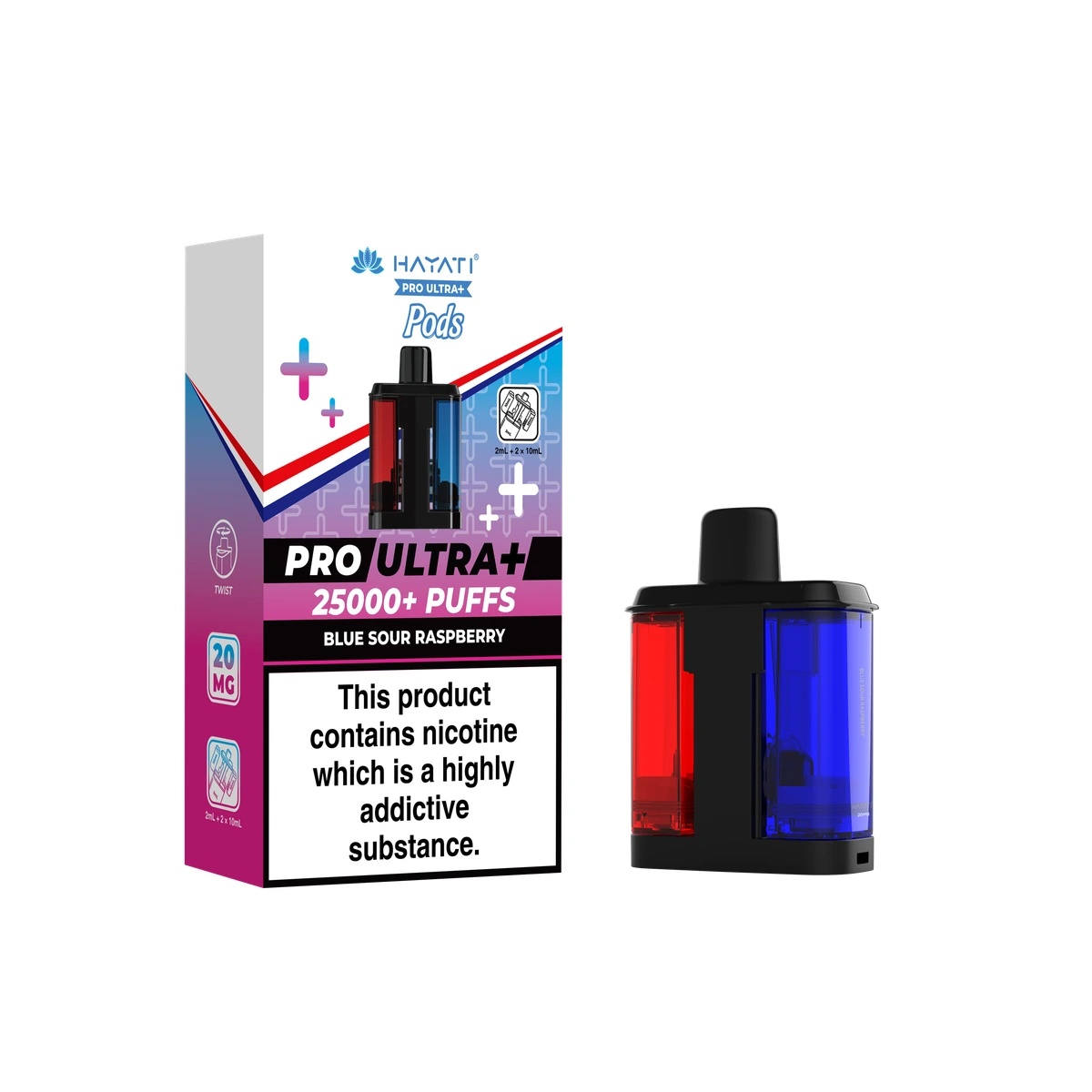 Hayati Pro Ultra+ POD Blue Sour Raspberry wholesale vape product