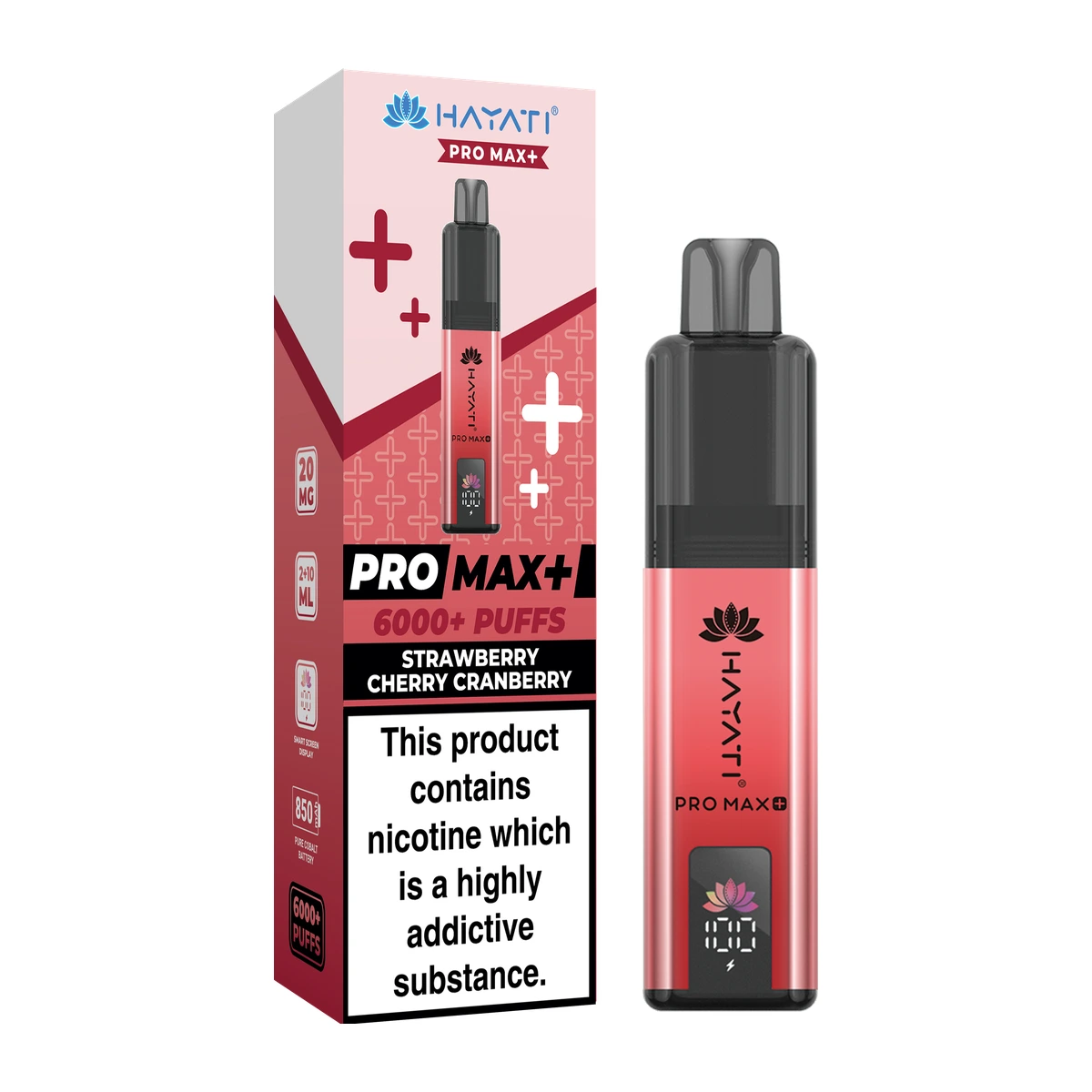 Hayati® Pro Max+ KIT Strawberry Cherry Cranberry wholesale vape product