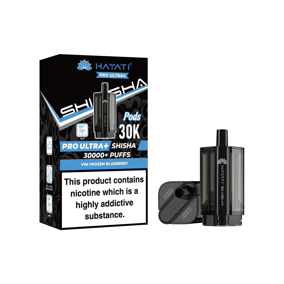 Hayati® Pro Ultra Plus Shisha Pod Vim Frozen Blueberry