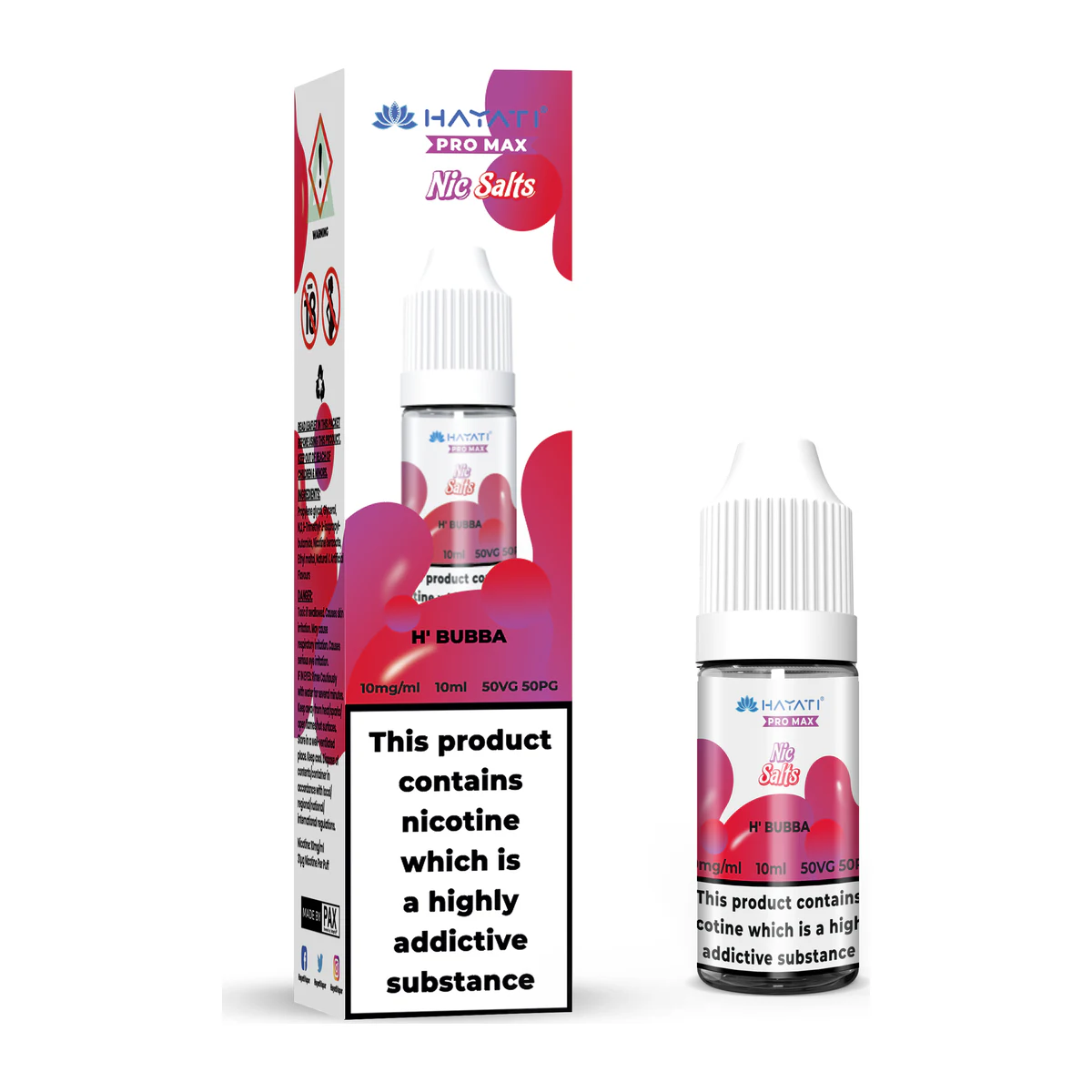 Hayati® Pro Max Nic Salts H' Bubba