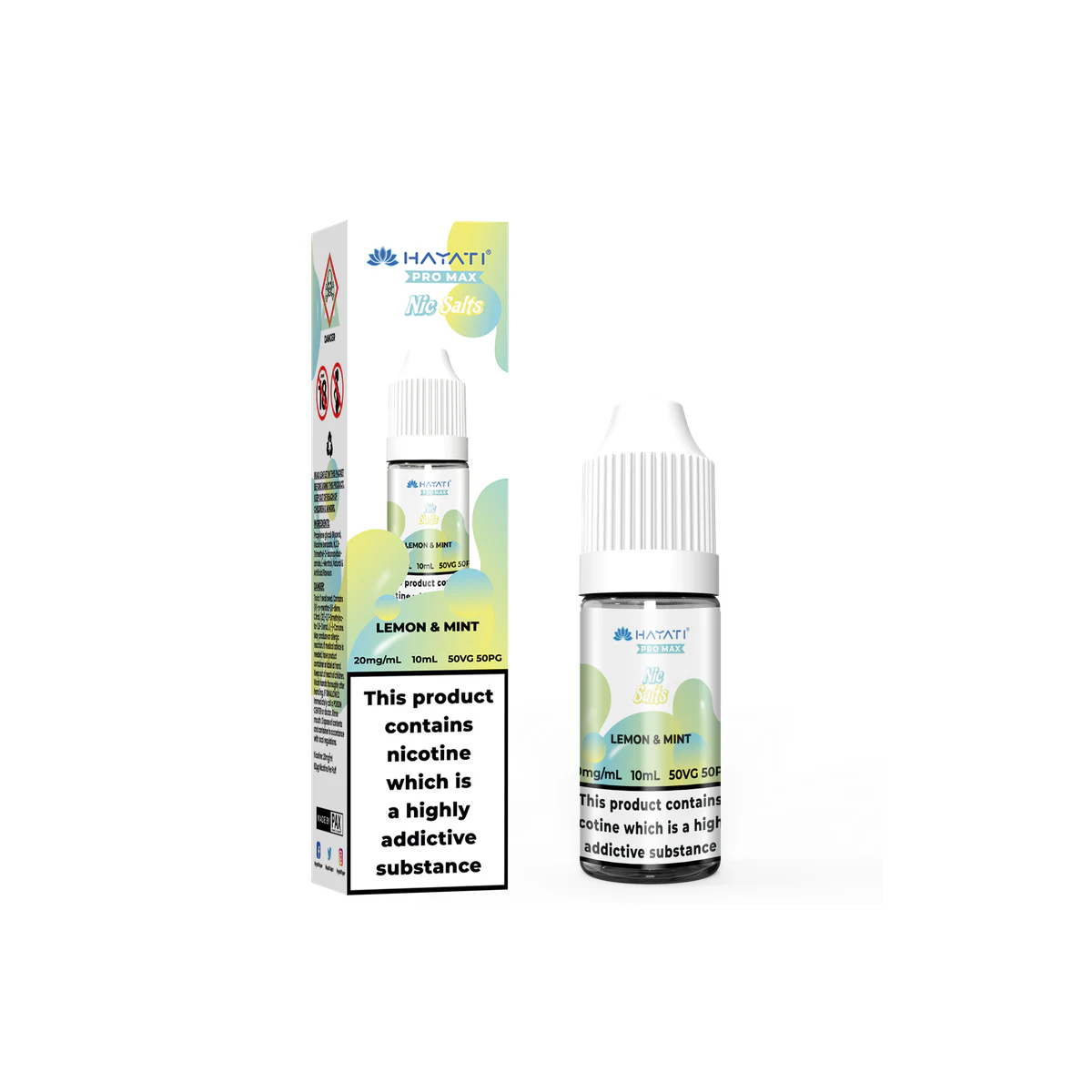 Hayati® Pro Max Nic Salts Lemon & Mint 20mg