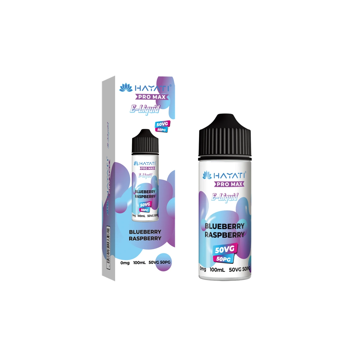 Hayati® Pro Max E-Liquid 50/50 Blueberry Raspberry wholesale vape product