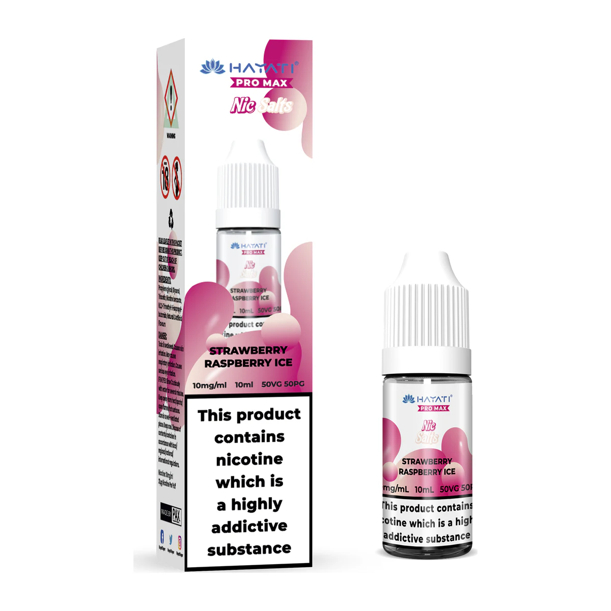 Hayati® Pro Max Nic Salts Strawberry Raspberry Ice