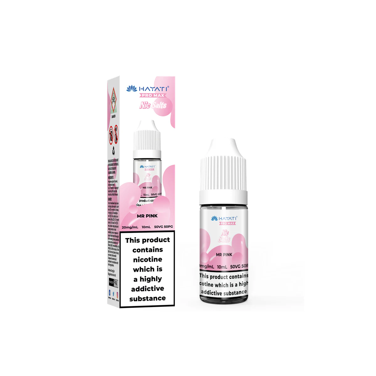 Hayati® Pro Max Nic Salts Mr Pink 20mg