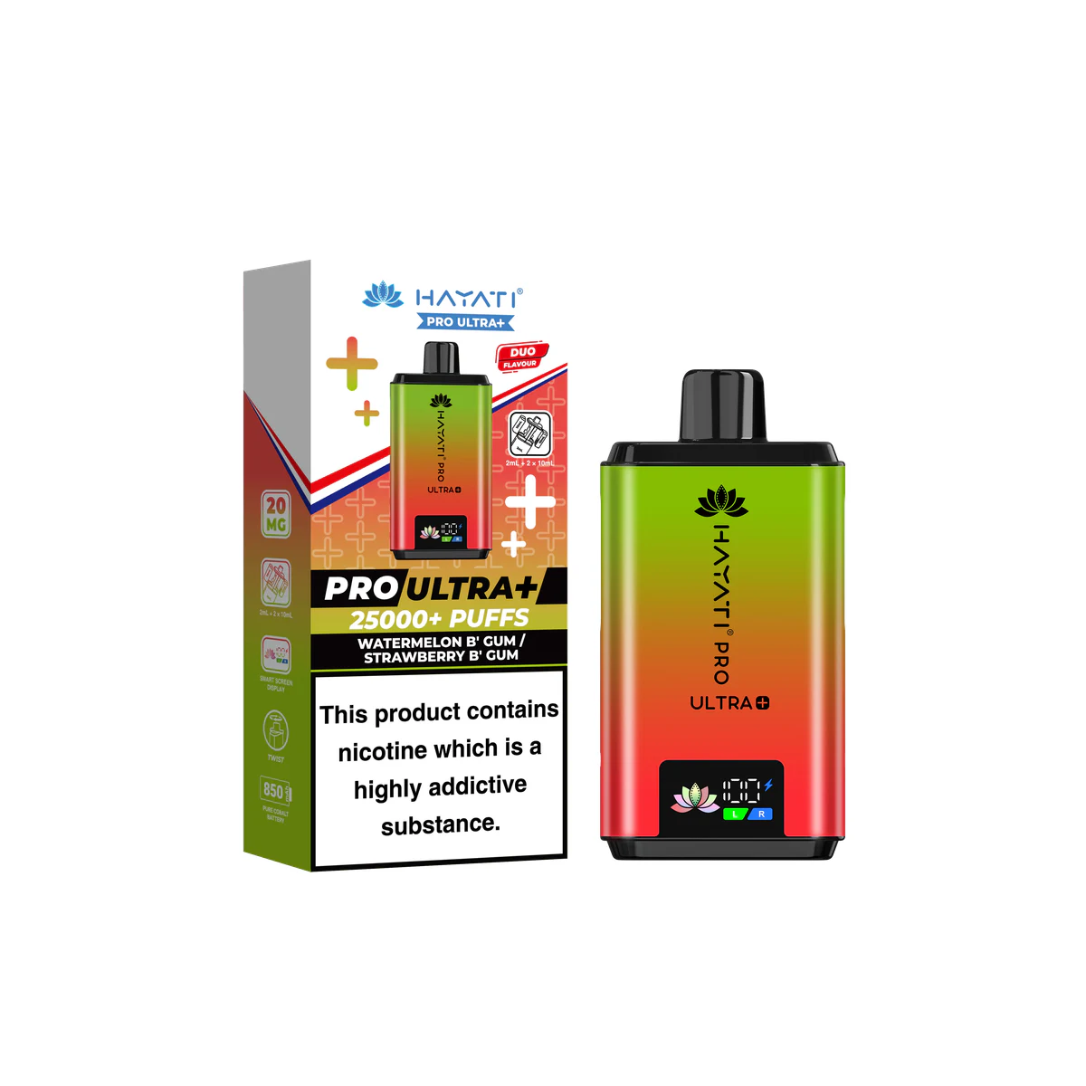 Hayati® Pro Ultra+ Watermelon B' Gum / Strawberry B' Gum