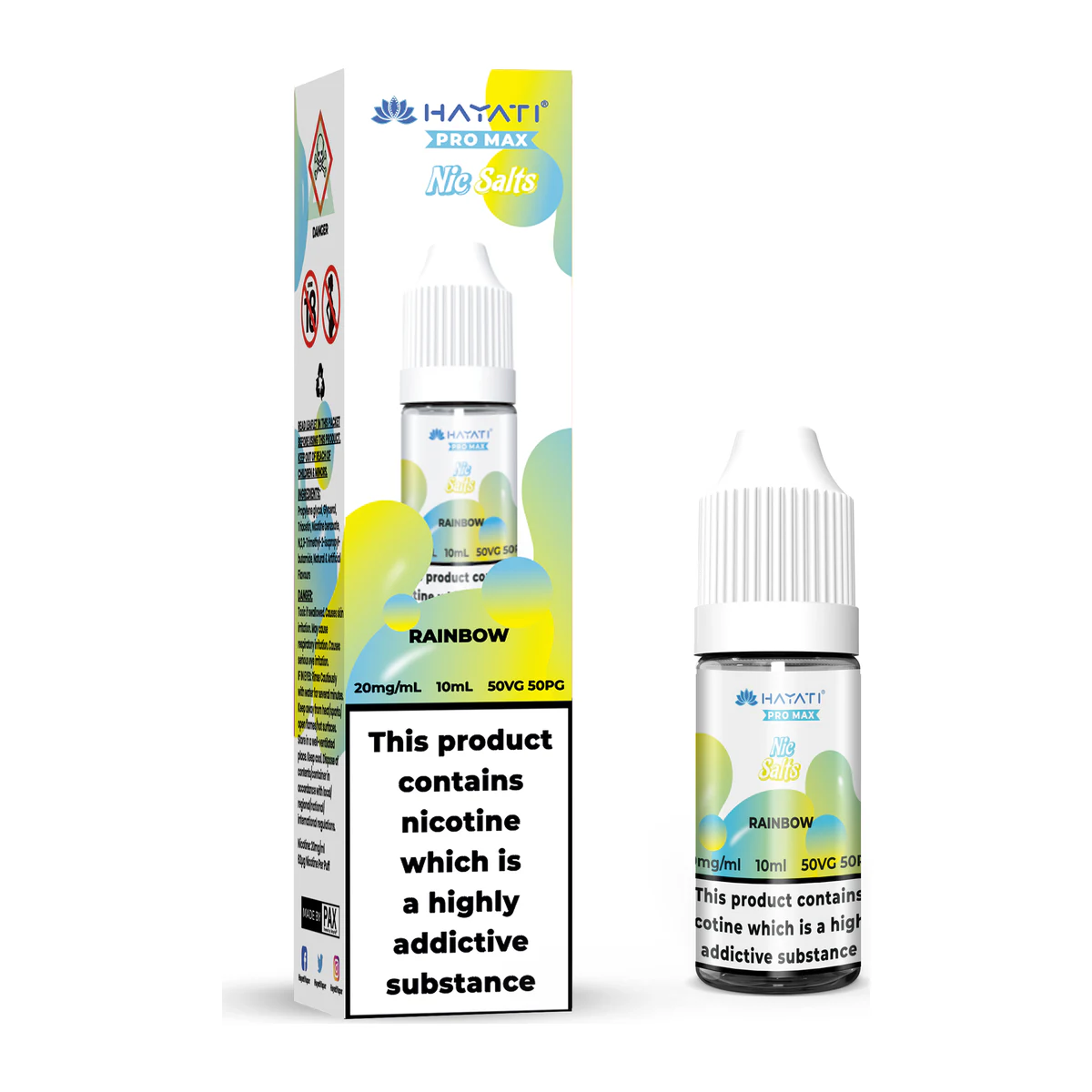 Hayati® Pro Max Nic Salts Rainbow 20mg