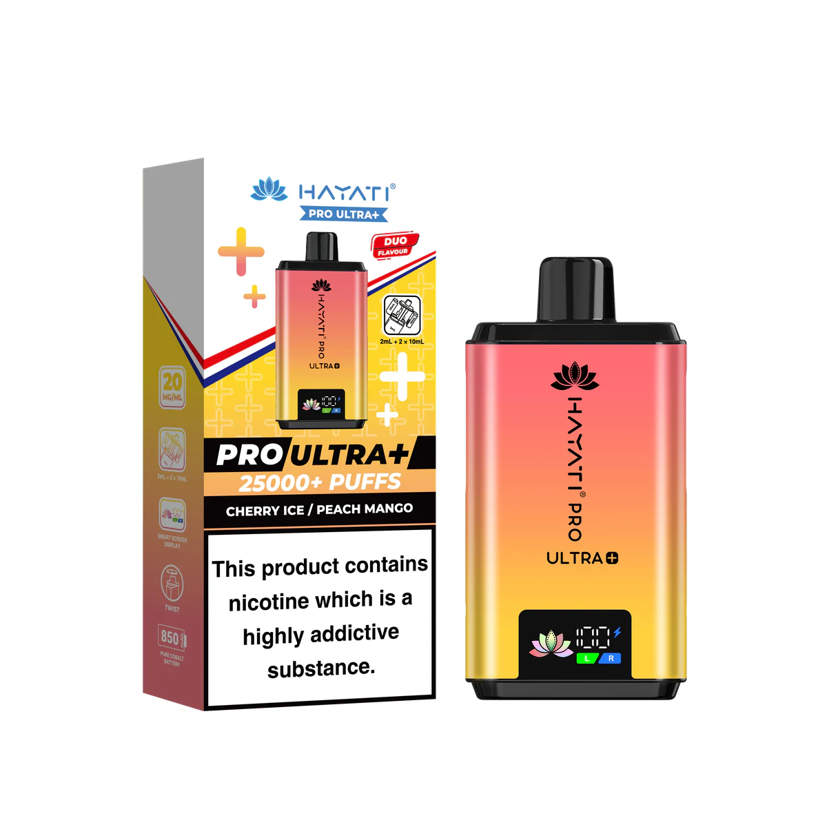 Hayati® Pro Ultra+ Cherry Ice / Peach Mango