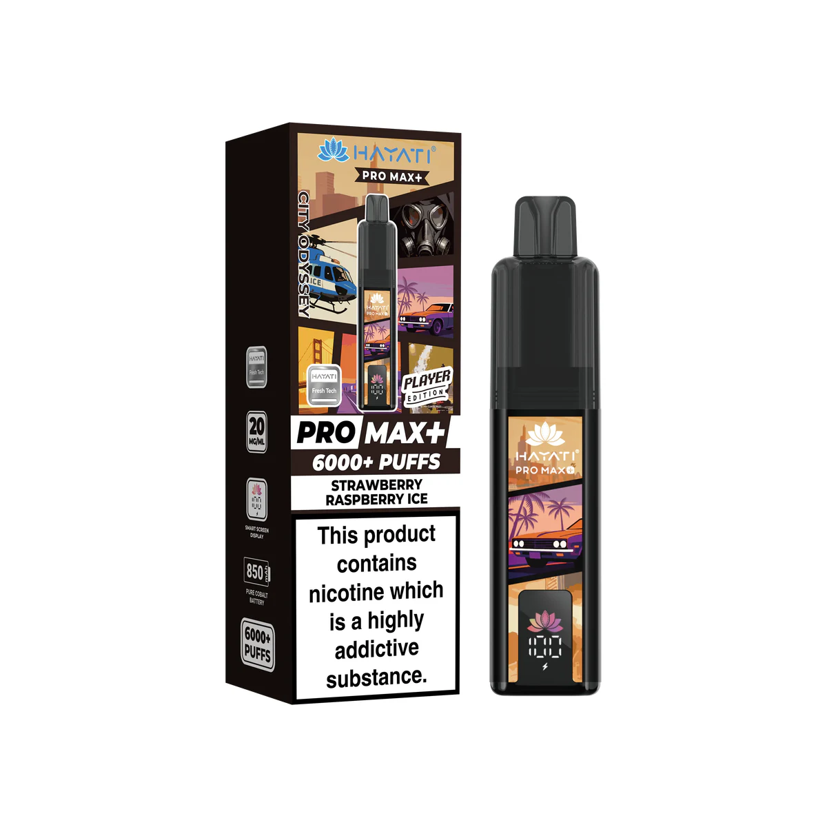 Hayati® Pro Max+ Player Edition Strawberry Raspberry Ice
