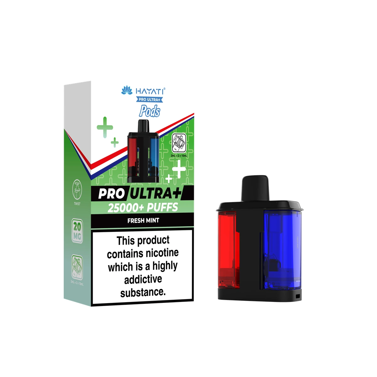 Hayati Pro Ultra+ POD Fresh Mint wholesale vape product