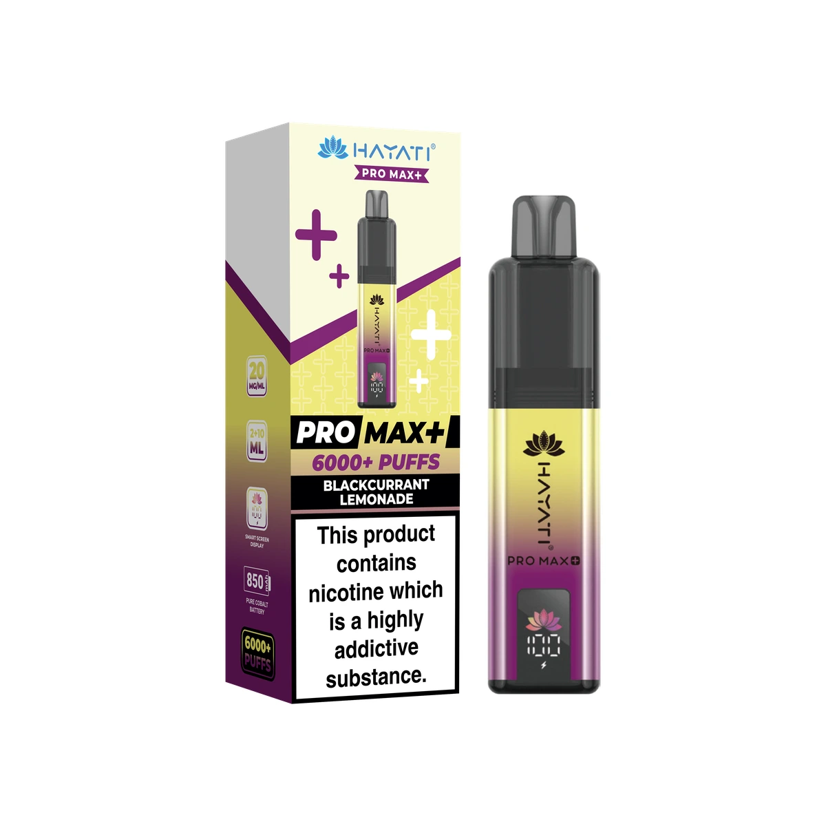 Hayati® Pro Max+ KIT Blackcurrant Lemonade wholesale vape product