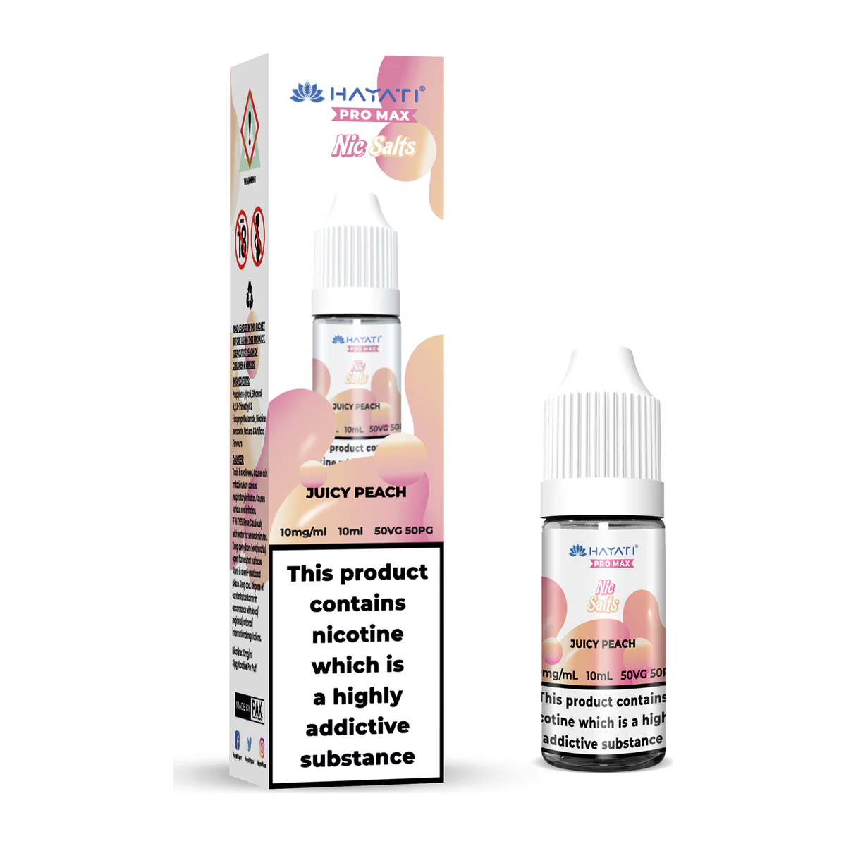 Hayati® Pro Max Nic Salts Juicy Peach