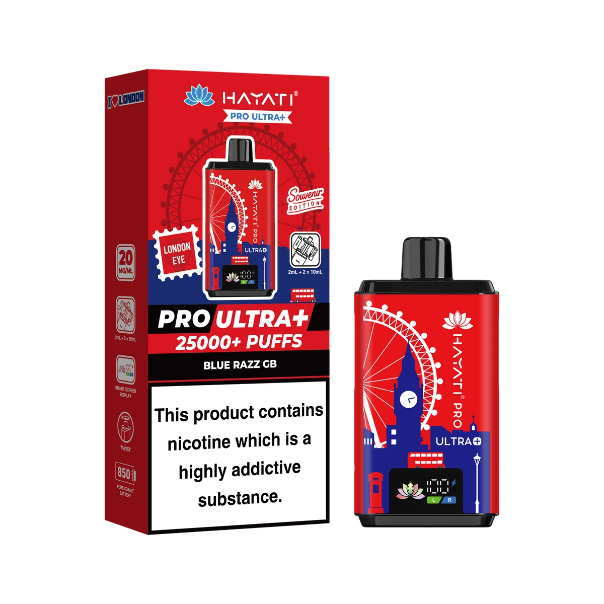 Hayati® Pro Ultra+ Souvenir Edition (England) Blue Razz GB