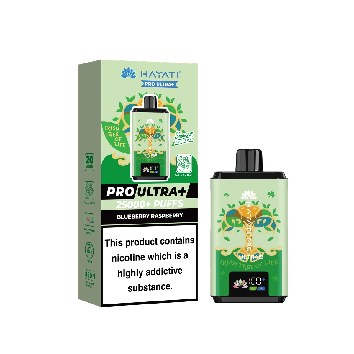 Hayati® Pro Ultra+ Souvenir Edition (Ireland) Blueberry Raspberry